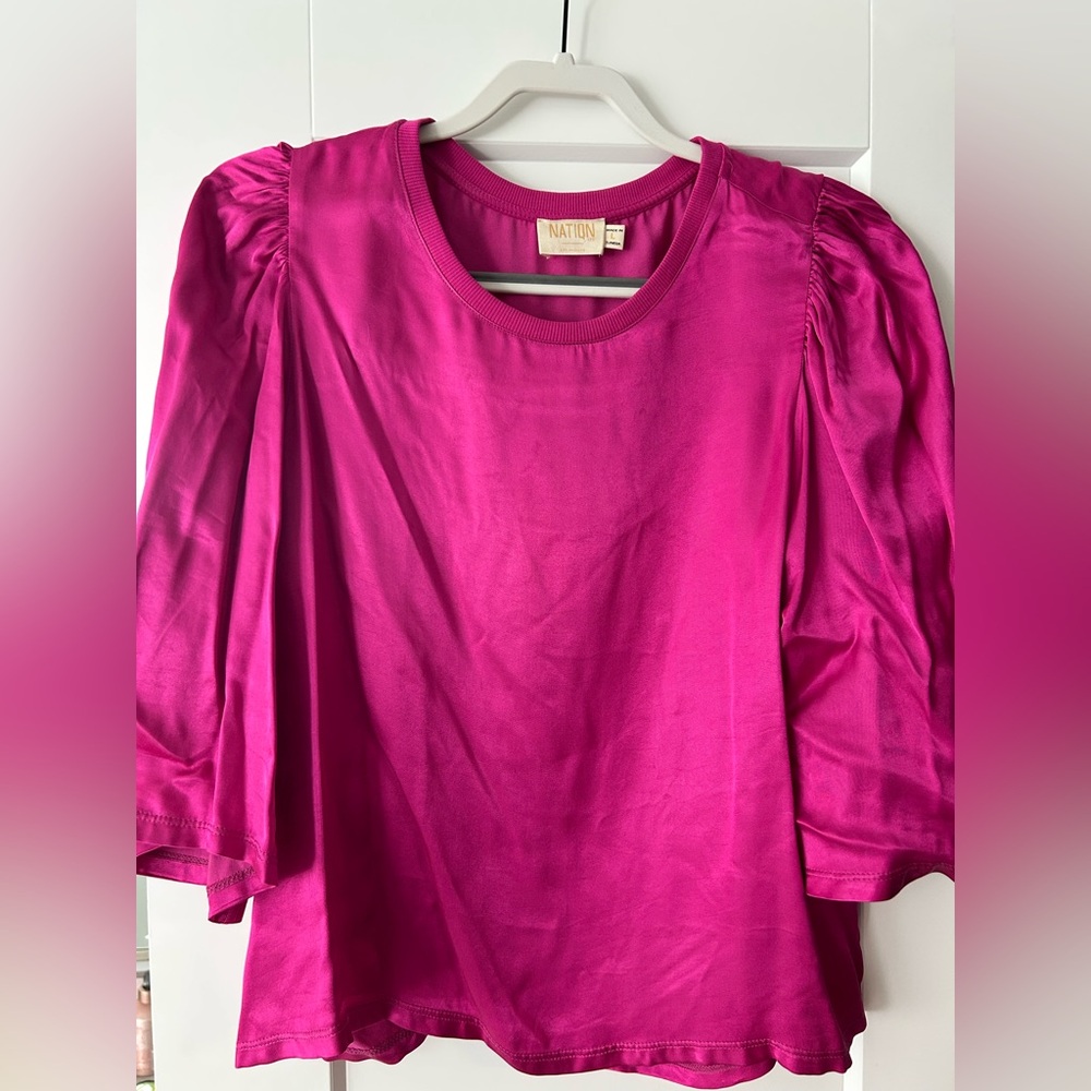 Nation LTD Fuchsia Blouse